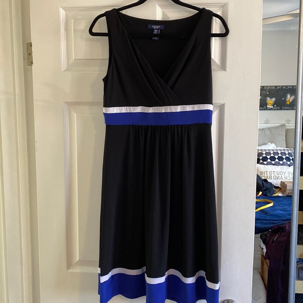 Chaps, Med, tank dress. Hand wash. Great year round dress. Never worn.